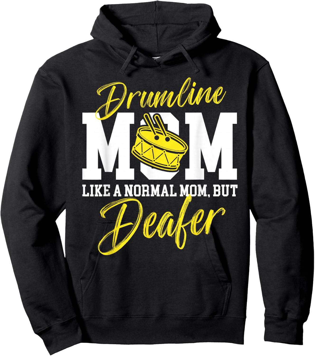 Drumline Mom Definition Drumline Mother Drumline Mama Hoodie - Hoodie | Black