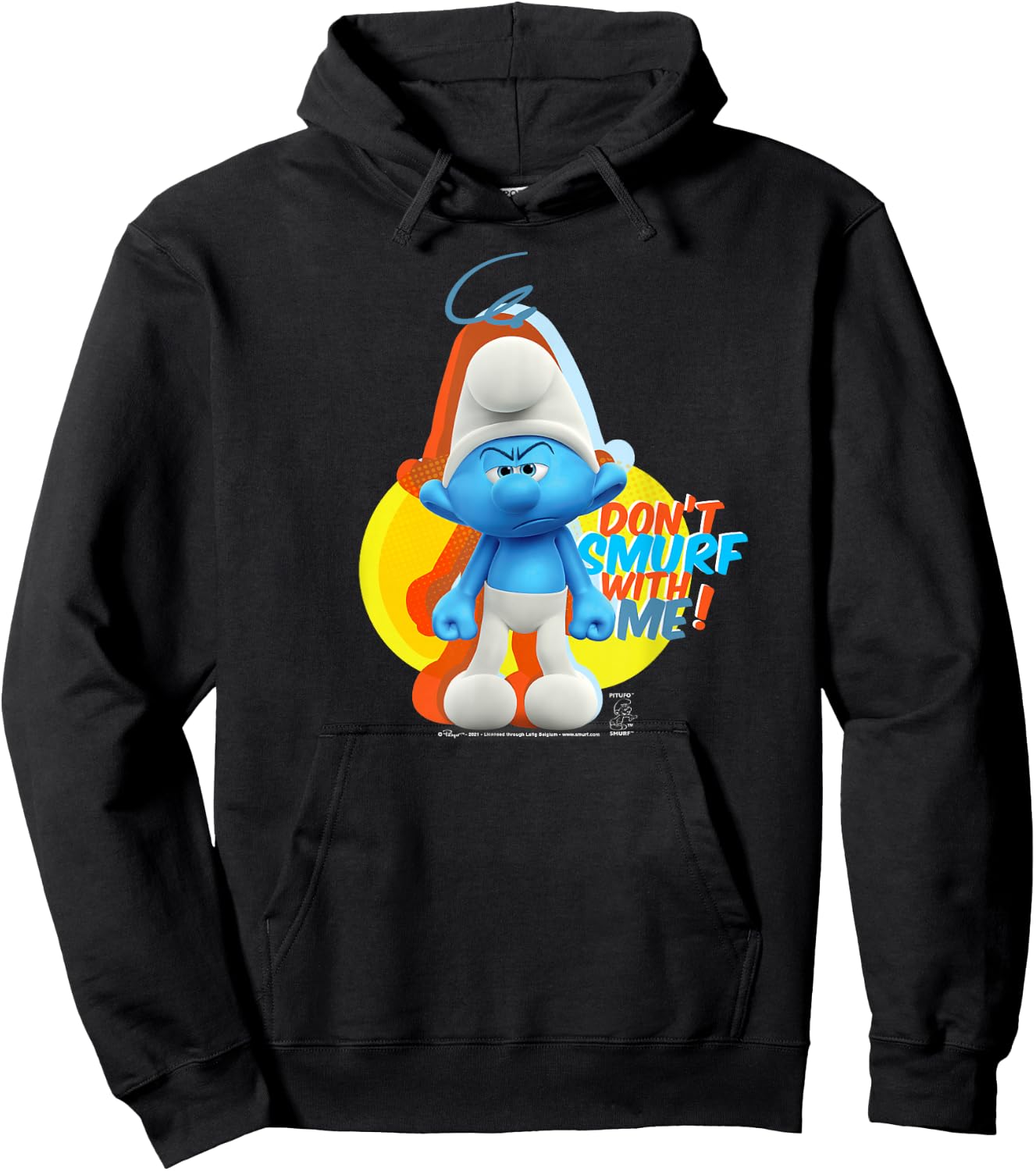 The Smurfs Grouchy Don't Smurf With Me! Hoodie - Hoodie | Black