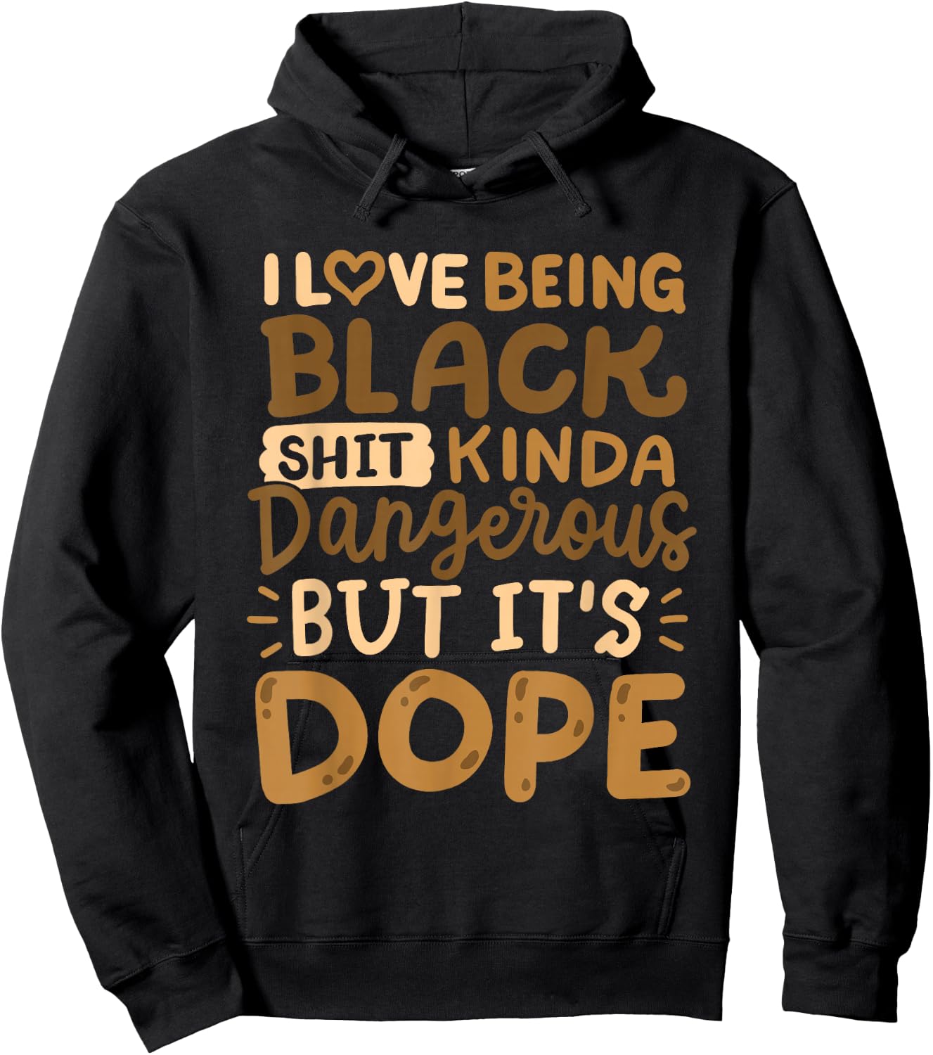 I Love Being Black Funny African American Pride Men Women Hoodie - Hoodie | Black
