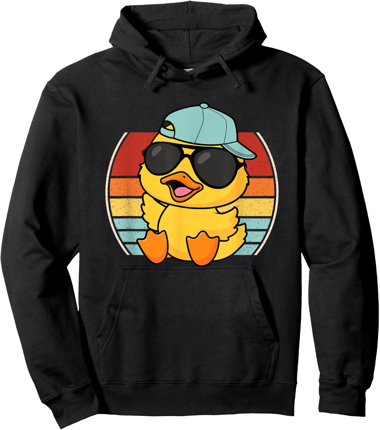 Cool Duck Retro Duck Lover Men Women Boys Girls Kids Hoodie - Hoodie | Black