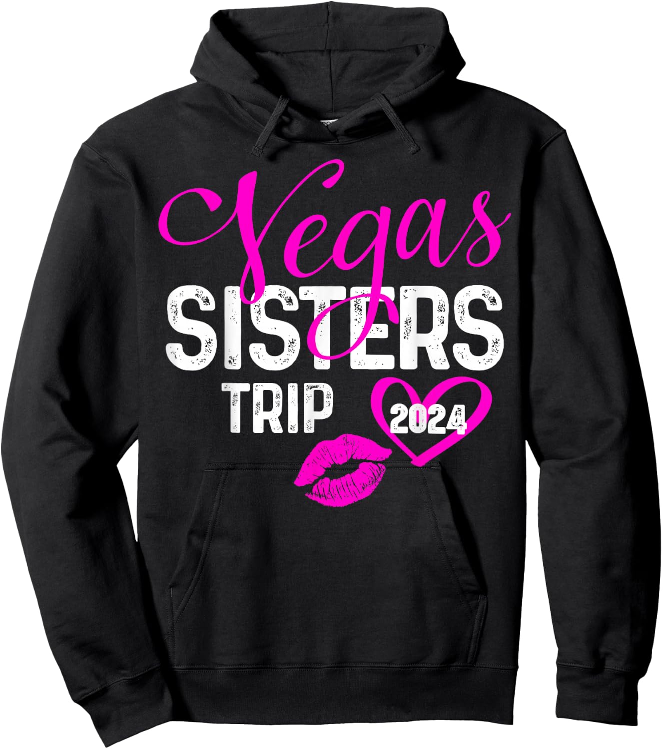 Girls Trip Las Vegas Sisters Trip 2024 Shirt Birthday Squad Hoodie - Hoodie | Black