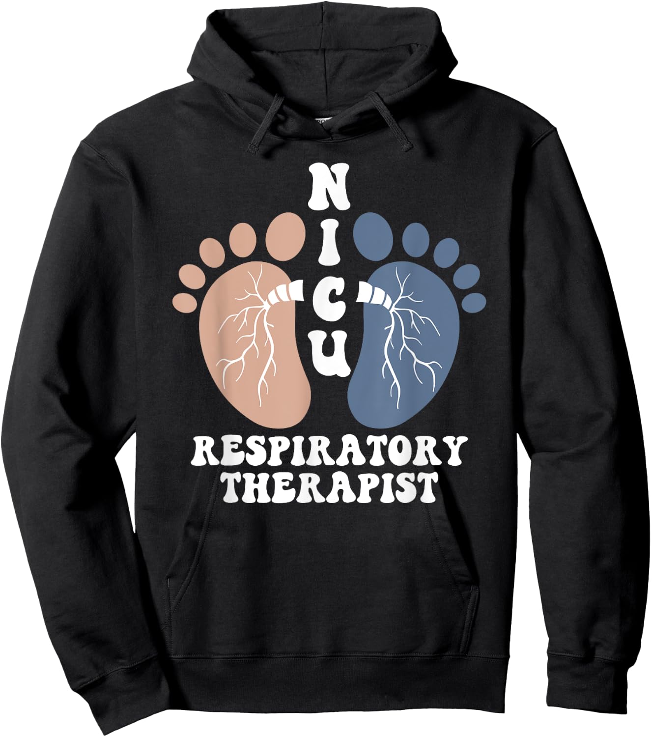 Nicu Respiratory Therapist RrT Care Credential Lung Squad Hoodie - Hoodie | Black