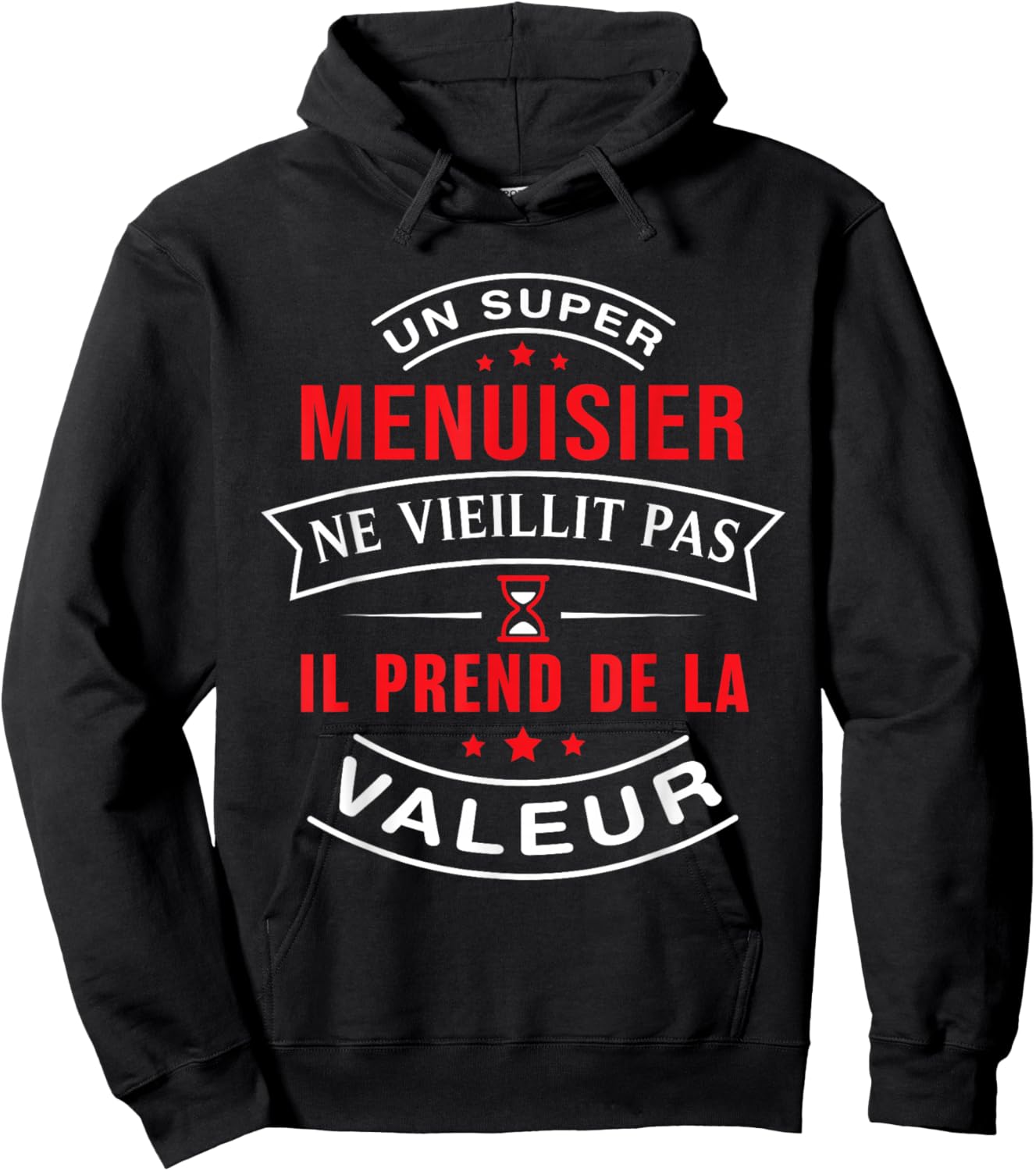 A Super Carpenter Does Not Age Gift Carpenter , Black, S Hoodie - Hoodie | Black