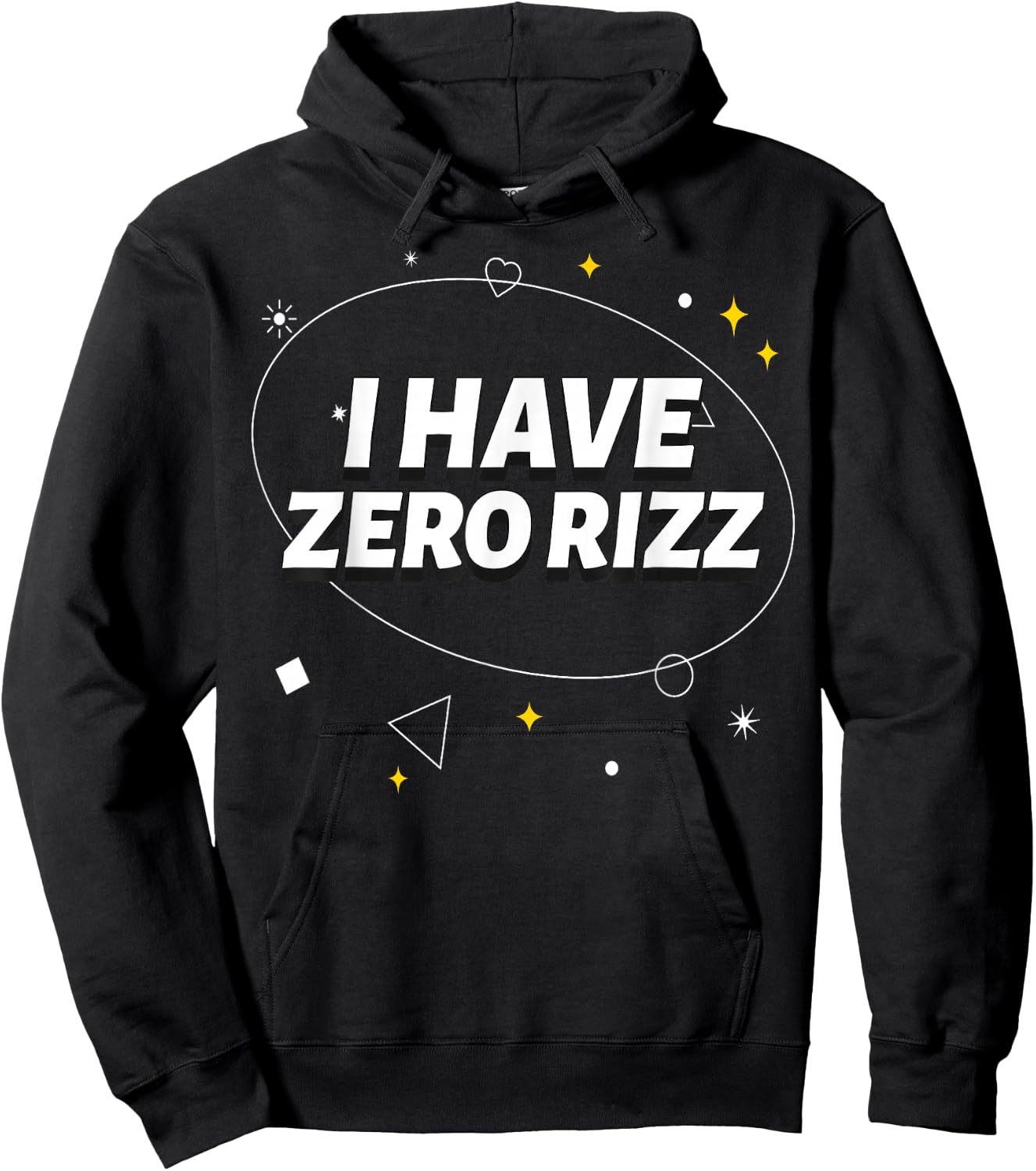 I Have Zero Rizz I Got That L Rizz Ironic Meme Hoodie - Hoodie | Black