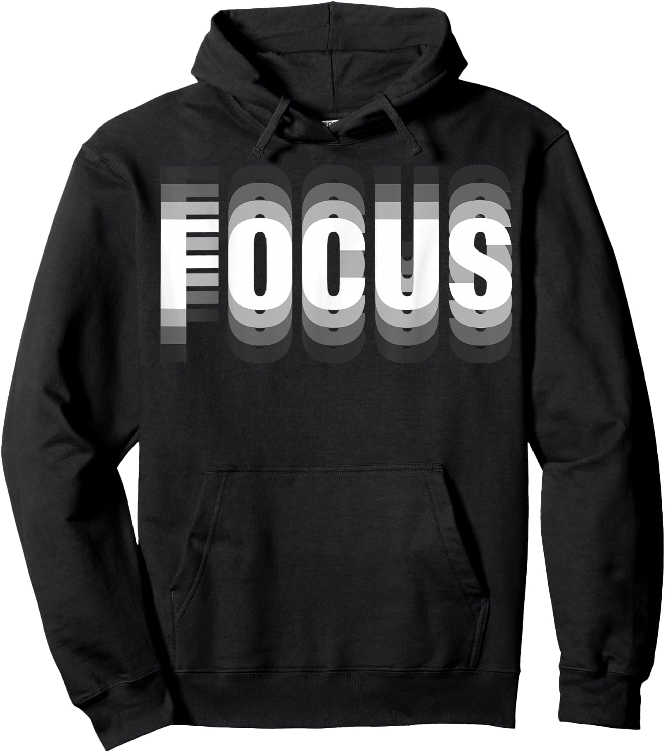 Focus Cool Trippy Optical Illusion , black Hoodie - Hoodie | Black