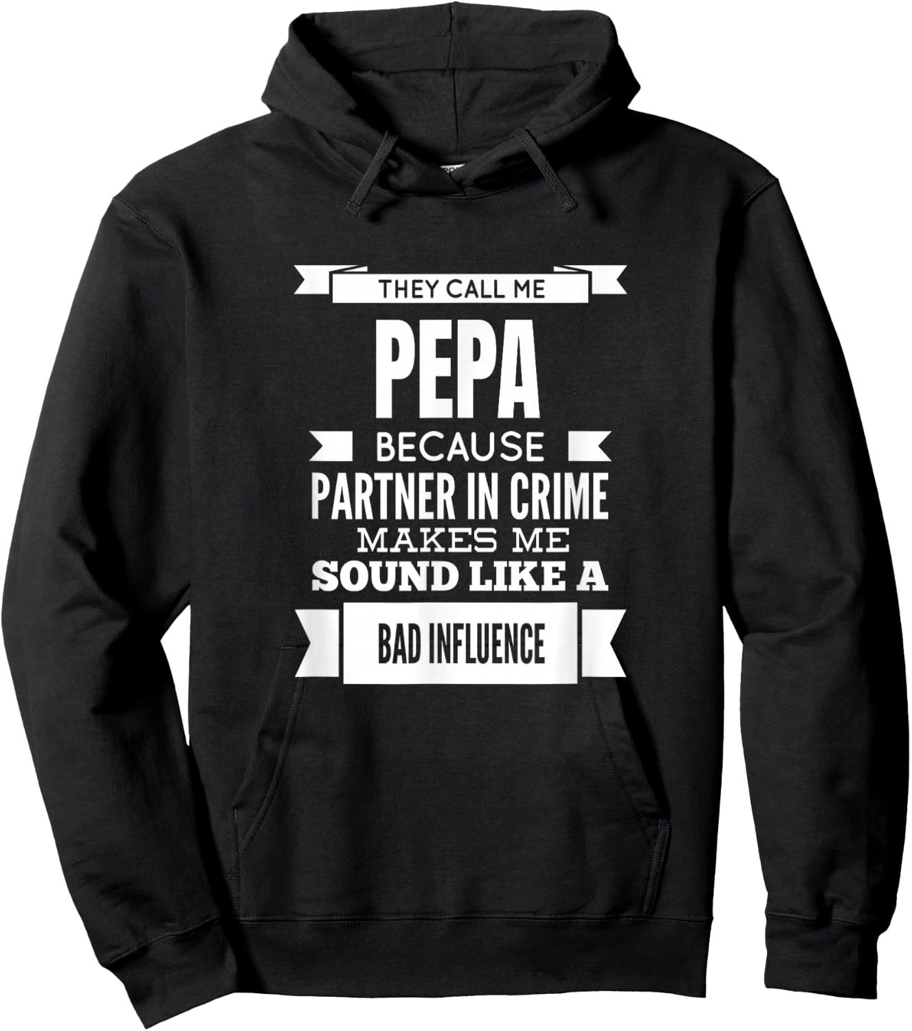 They Call Me Pepa Special Grandpa Hoodie - Hoodie | Black