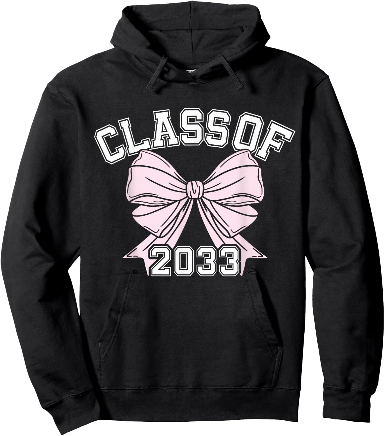 Class Of 2033 Coquette Bow Class Of Hoodie - Hoodie | Black