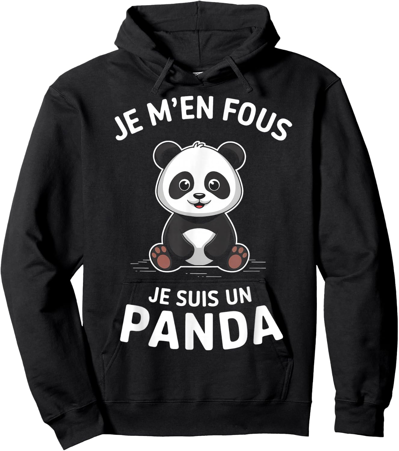 Je M'en Fous Je Suis Un Panda Animal Gift Child Christmas , Black, S Hoodie - Hoodie | Black