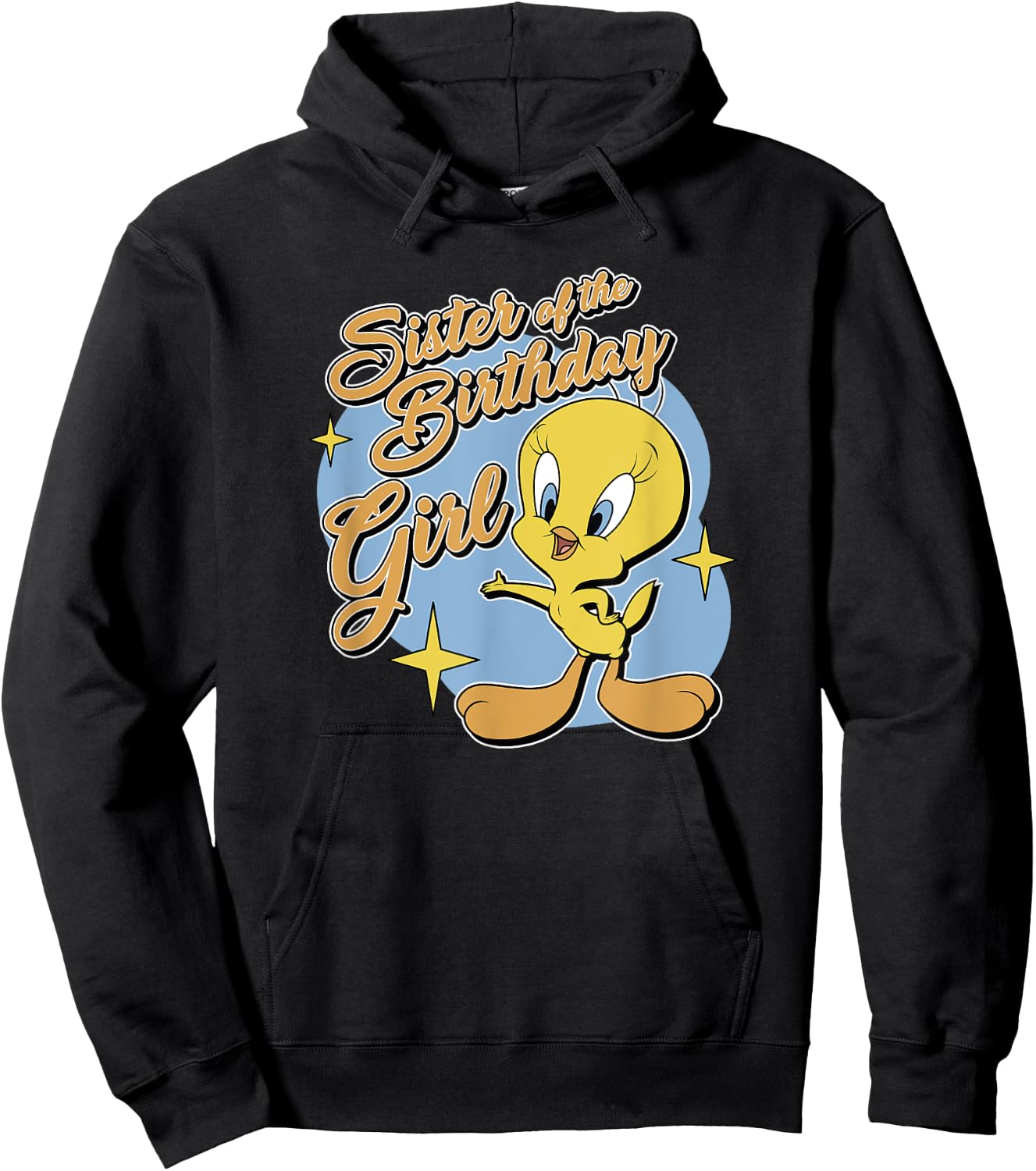 Looney Tunes Birthday Tweety Bird Sister Of Birthday Girl Hoodie - Hoodie | Black