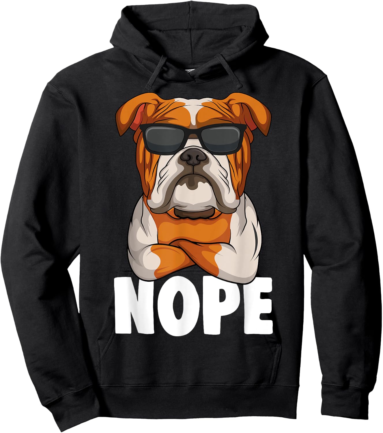 English Bulldog Dog Kids Boys Girls Hoodie - Hoodie | Black