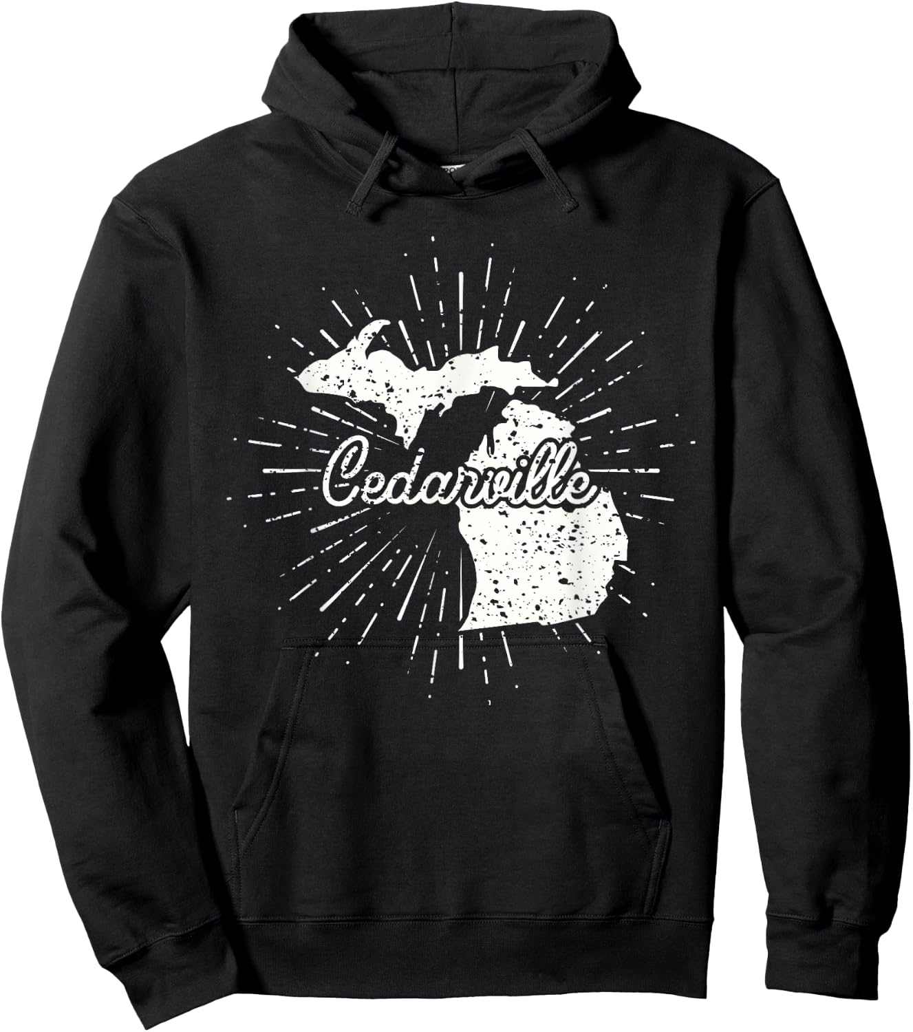 Cedarville Michigan MI Hoodie - Hoodie | Black