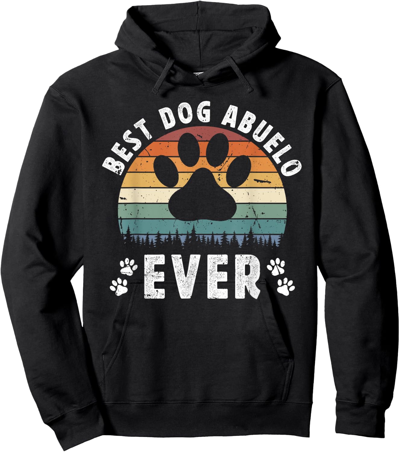 Best Dog Abuelo Ever Dog Lover Abuelo Dog Owner Abuelo Hoodie - Hoodie | Black