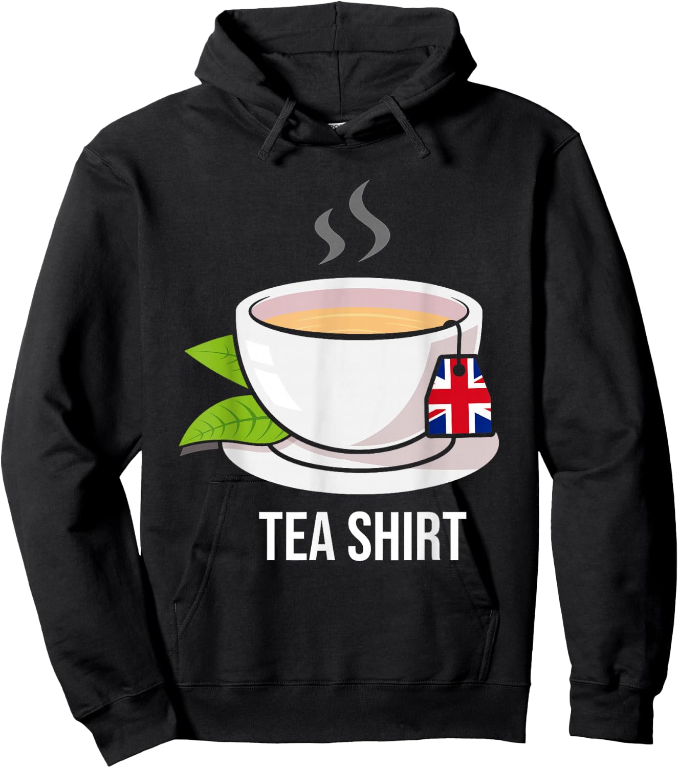 TEA SHIRT Teetasse Mit Britischer Flagge Hoodie - Hoodie | Black