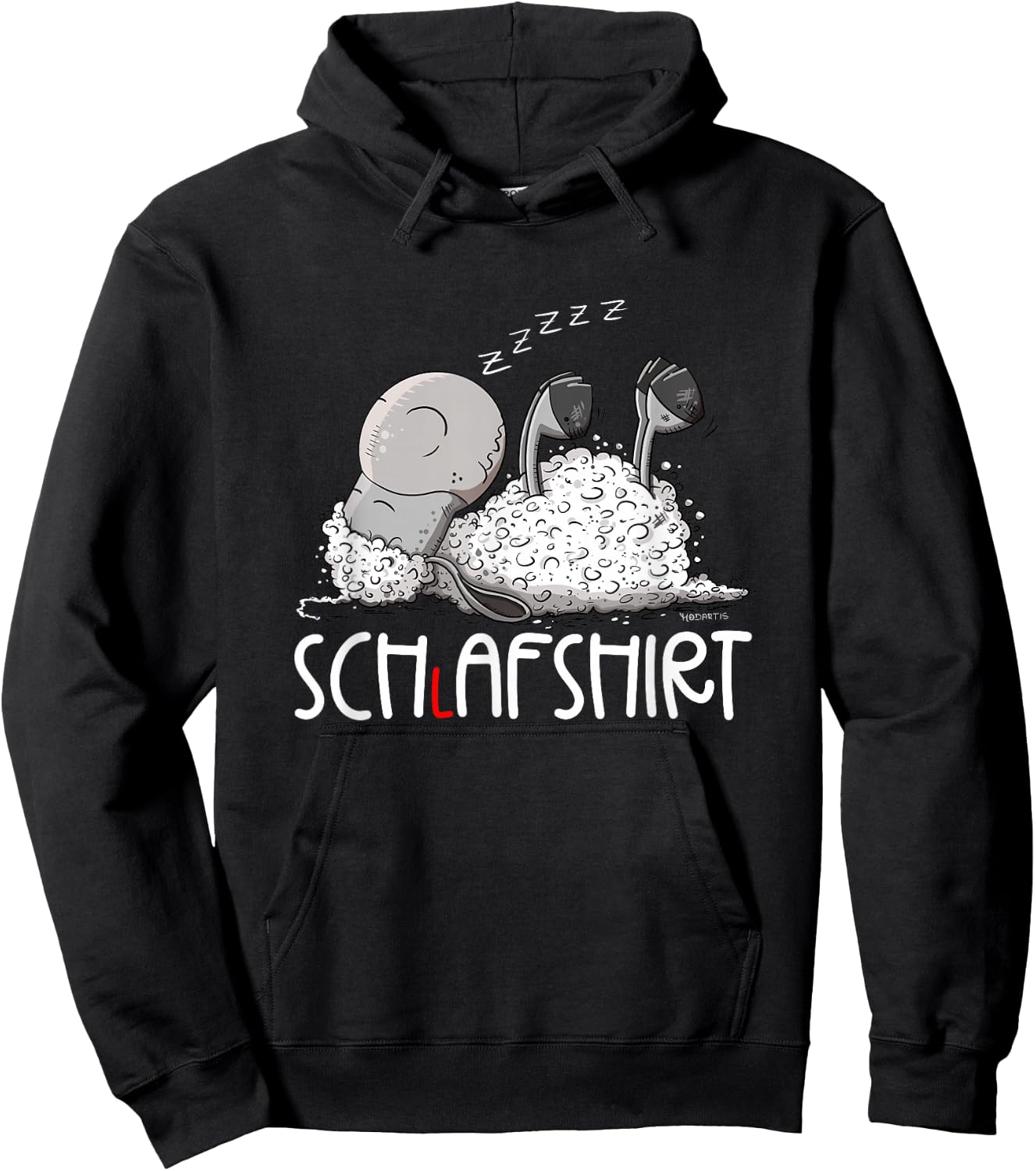 Dreaming Sheep I Sheep Sleep Shirt , black Hoodie - Hoodie | Black