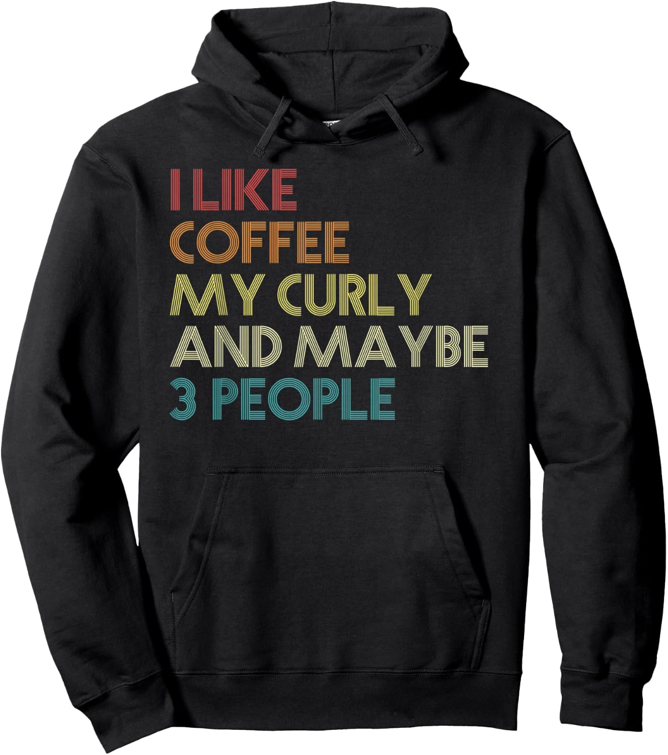 Curly Coated Retriever Dog Owner Coffee Lovers Gift Vintage Men Women Hoodie - Hoodie | Black