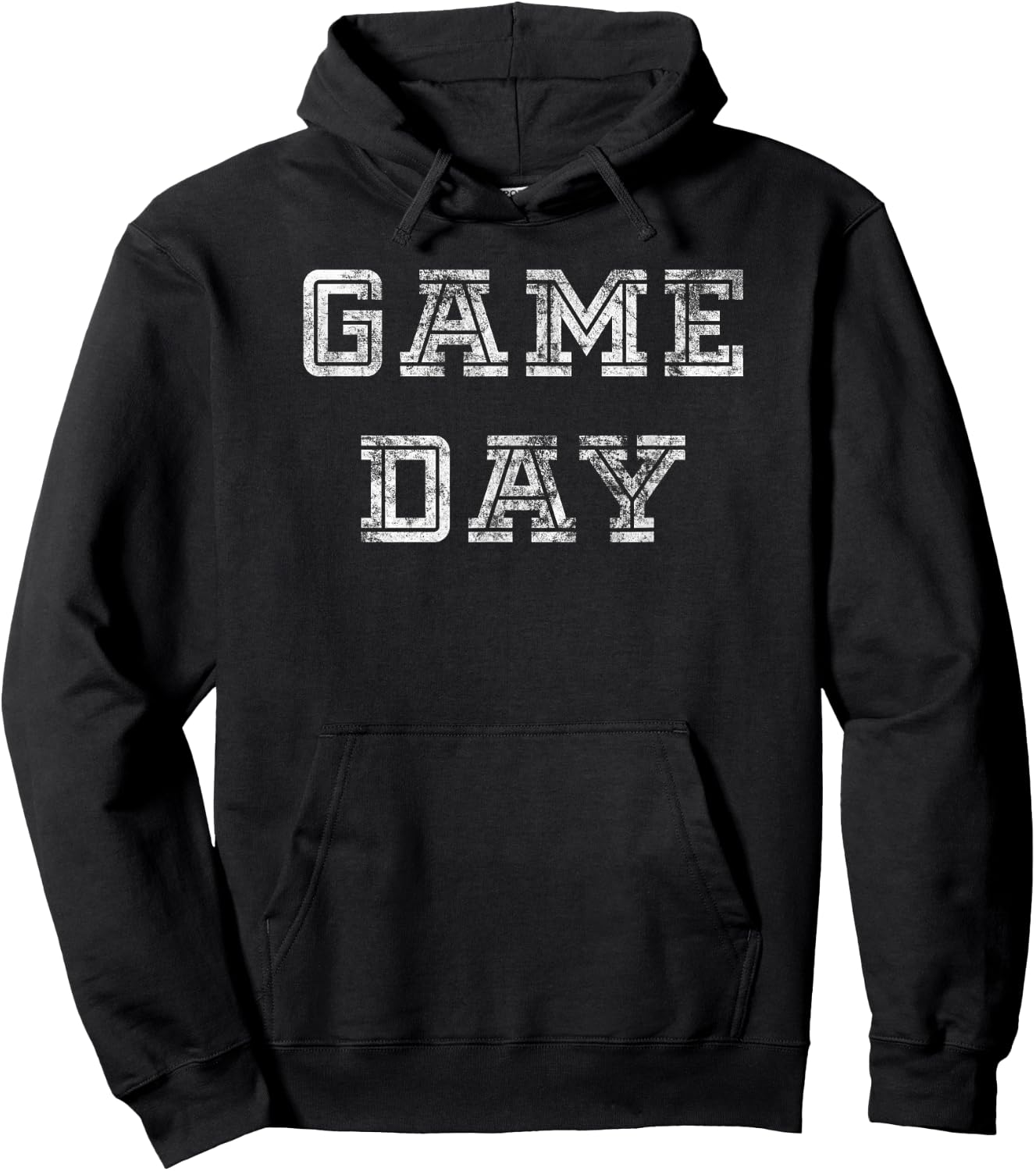 Game Day Football T Shirt Men Women Kids Retro Hoodie - Hoodie | Black