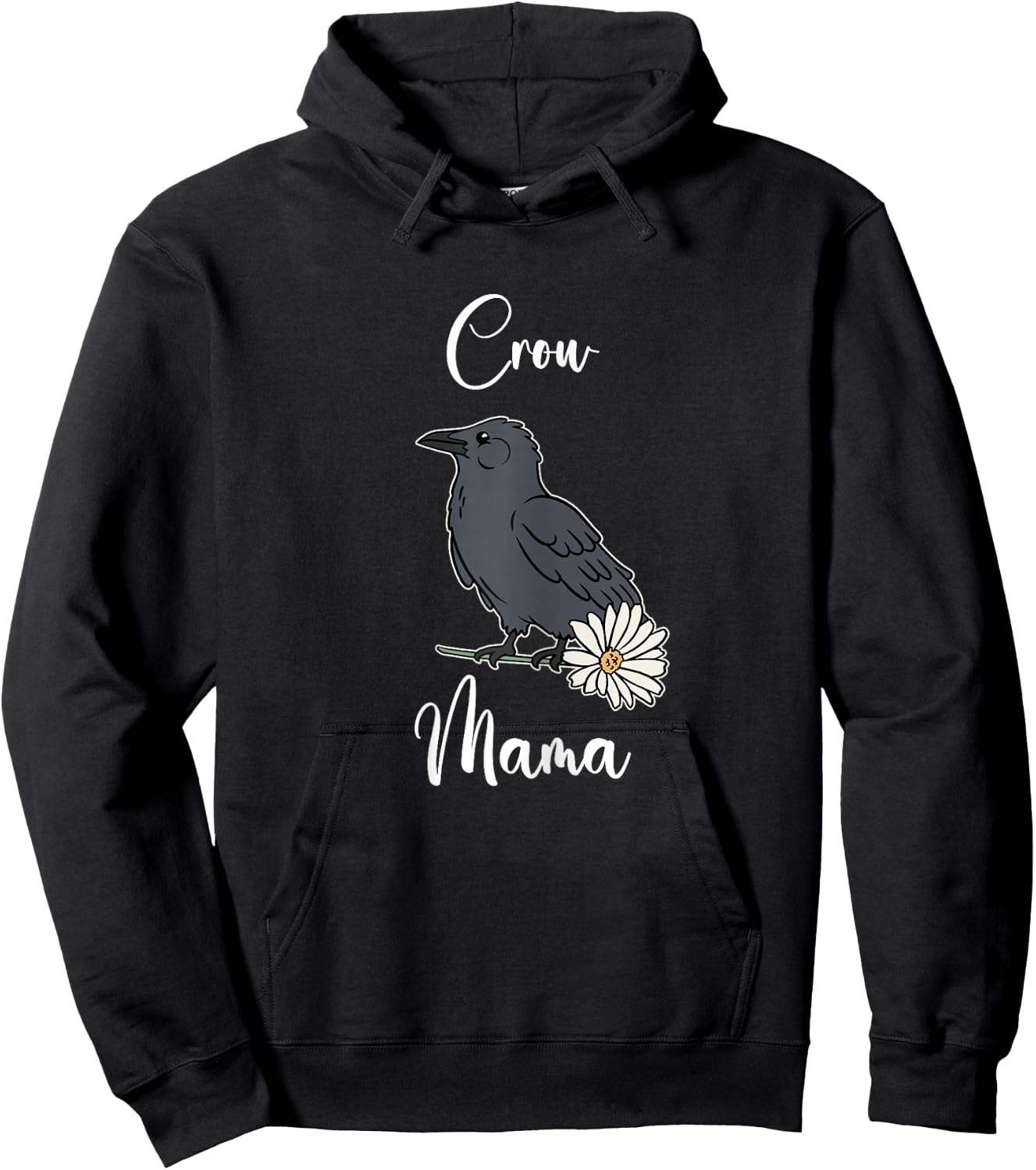 Crow Mom Shirt Funny Crow Mama Crow Mother Crow Lover Hoodie - Hoodie | Black