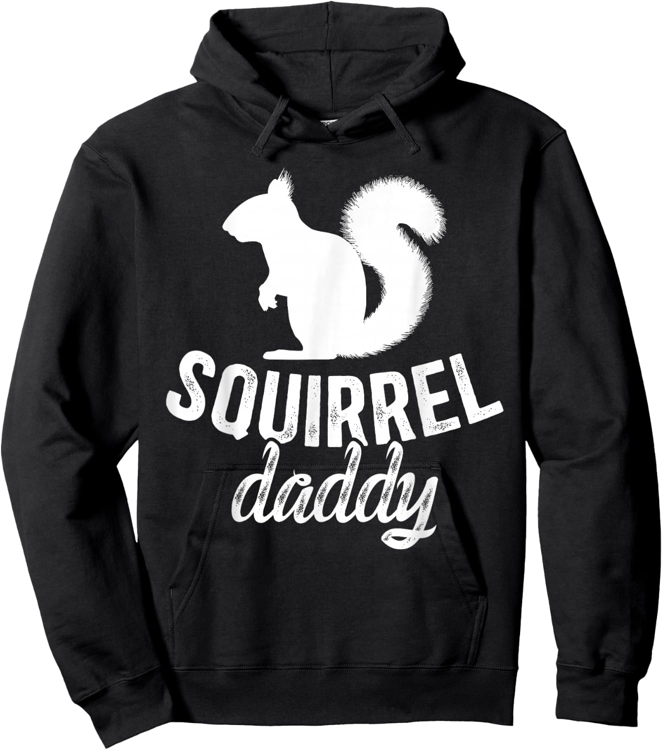Squirrel Daddy Squirrel Owner Squirrel Dad Squirrel Father Hoodie - Hoodie | Black