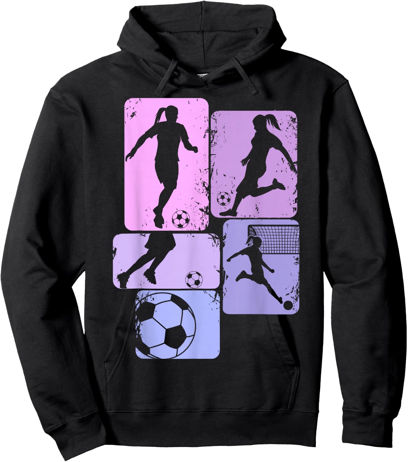 Fußball Mädchen Fußballerin Damen Fußballspielerin Hoodie - Hoodie | Black