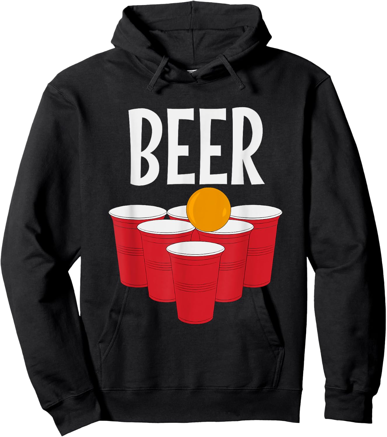 Funny Beer Pong drinking Halloween Carnival Partner Costume Hoodie - Hoodie | Black