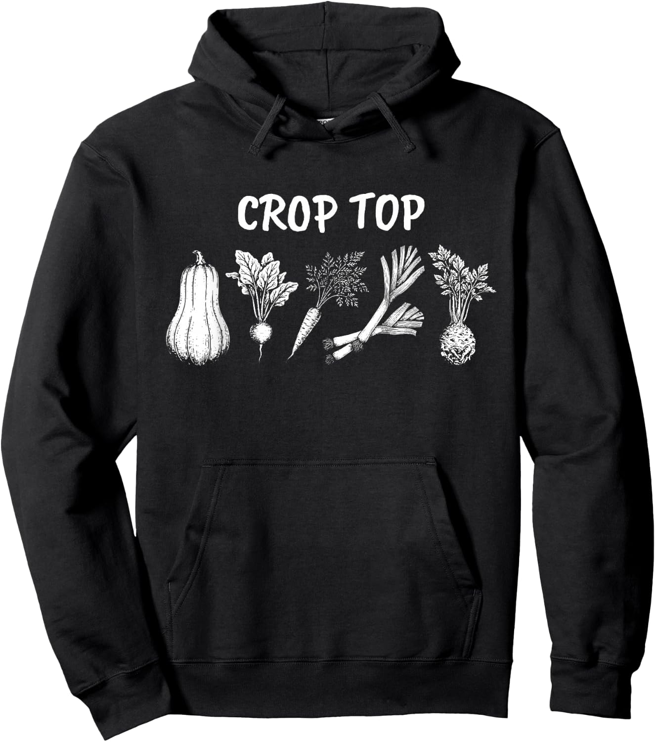 Funny Gardening Vegetable Garden Lover Design Hoodie - Hoodie | Black