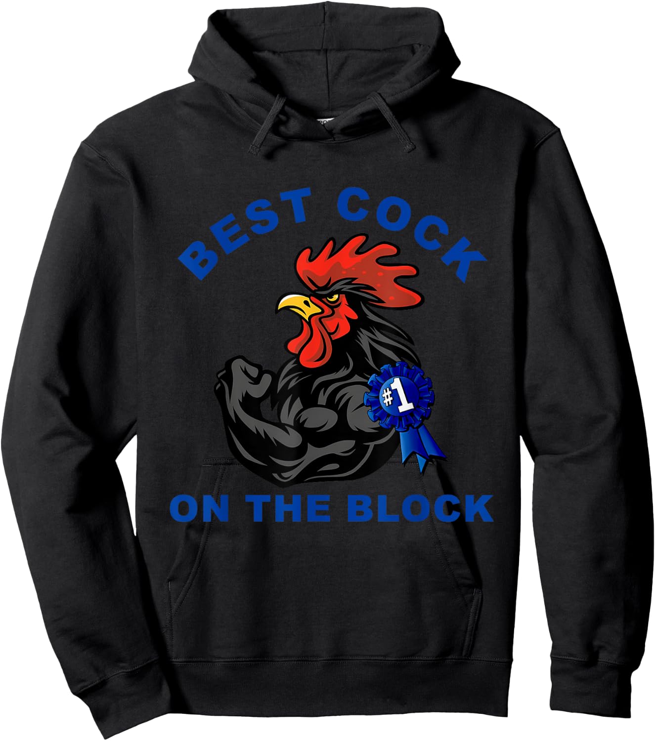 Best Cock On The Block Chicken Apparel Hoodie - Hoodie | Black