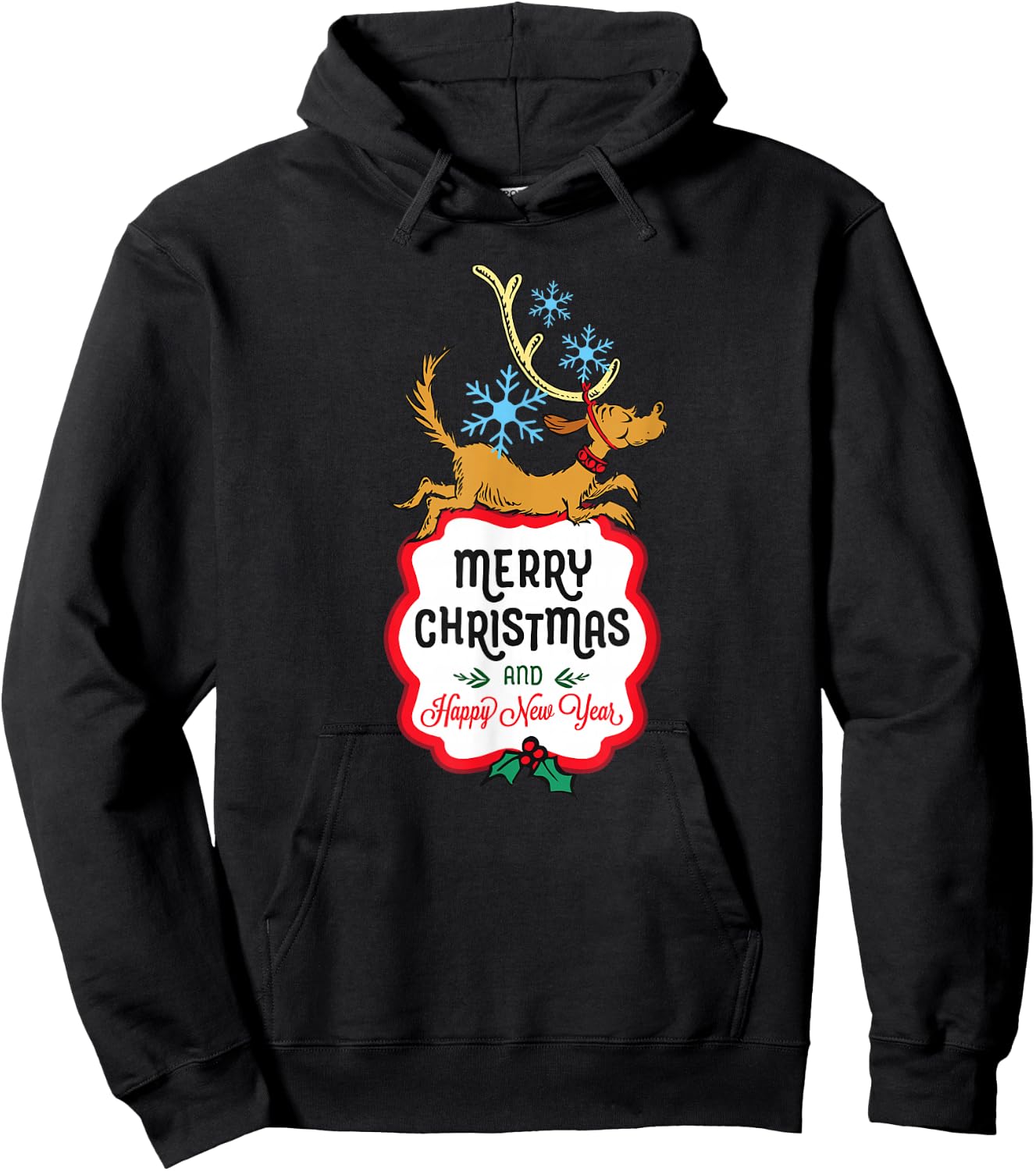 Dr. Seuss Happy New Year Max Hoodie - Hoodie | Black
