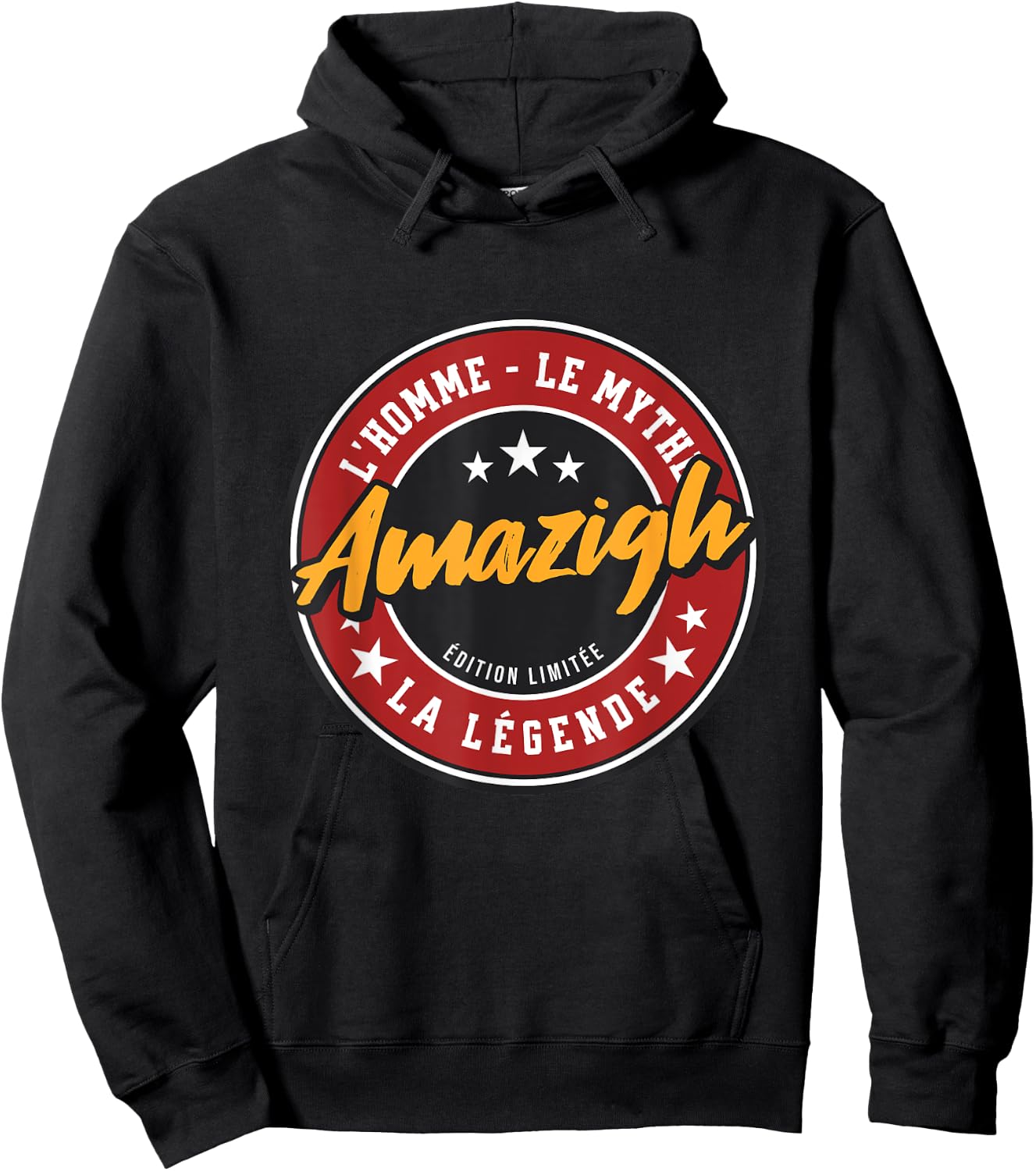Amazigh Man Myth Legend Gift Kabyle Humor Hoodie - Hoodie | Black