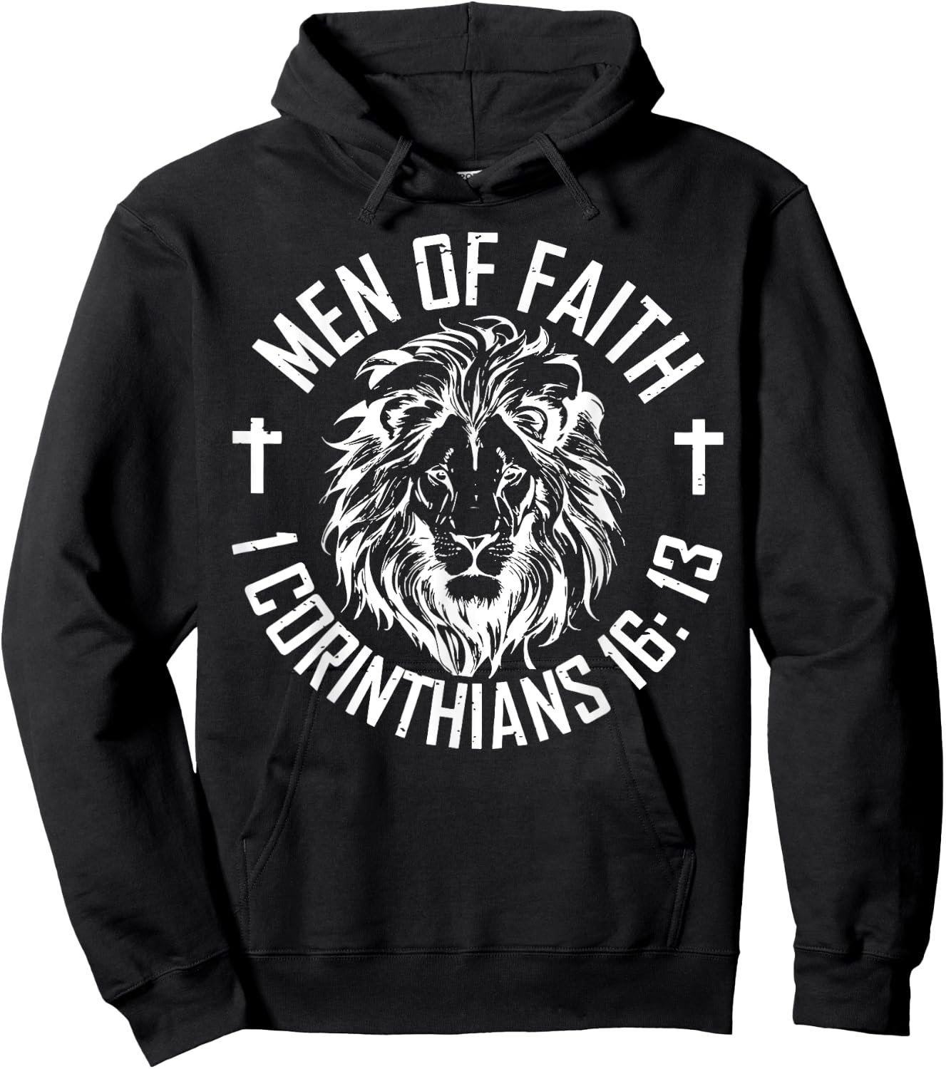 Men Of Faith 1 Corinthians 16 13 Hoodie - Hoodie | Black