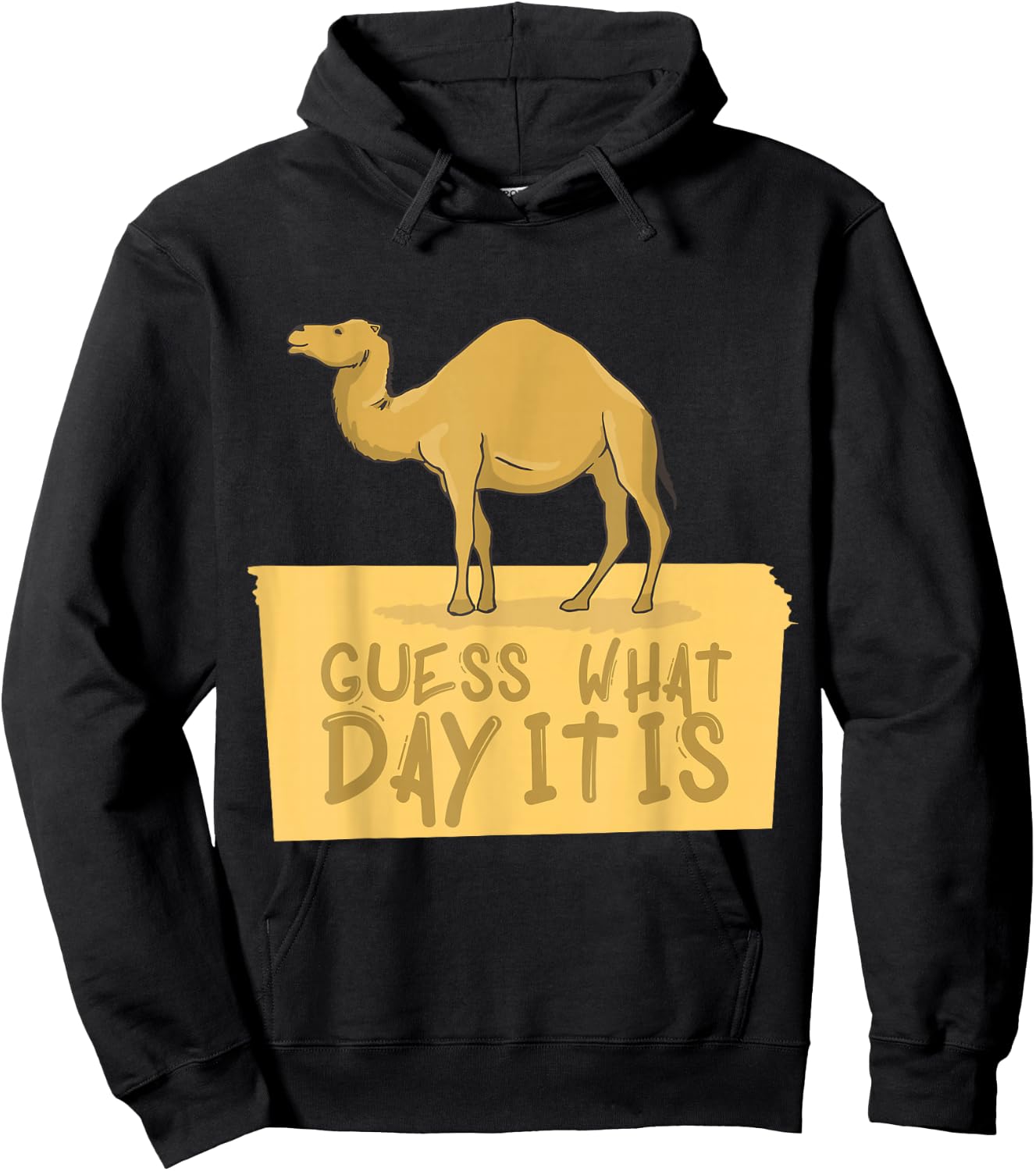 Happy Hump Day Guess What Day Is It Camel Design Hoodie - Hoodie | Black