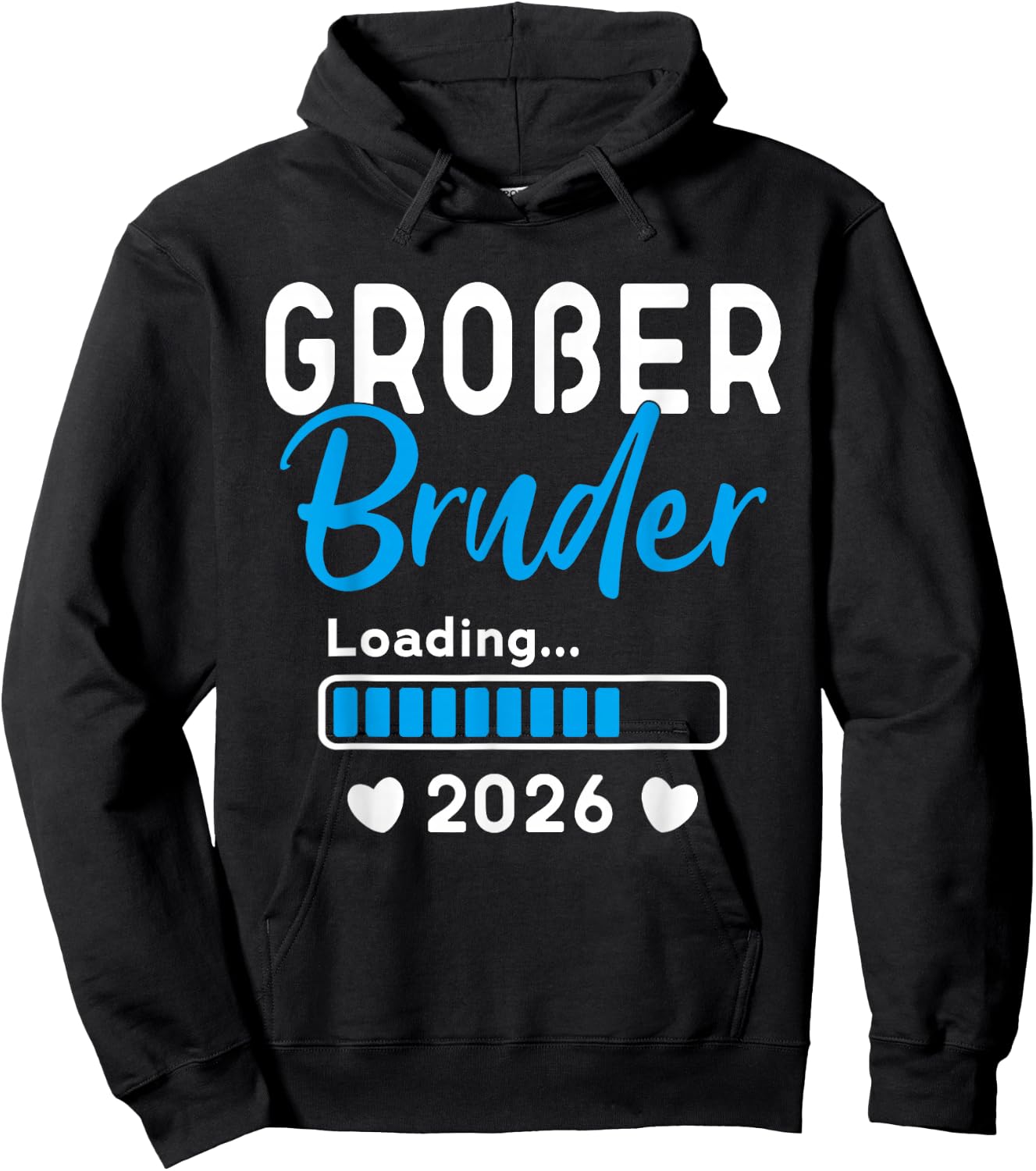Children's Big Brother Loaded 2026, I Will Großer Bruder 2026 , black Hoodie - Hoodie | Black