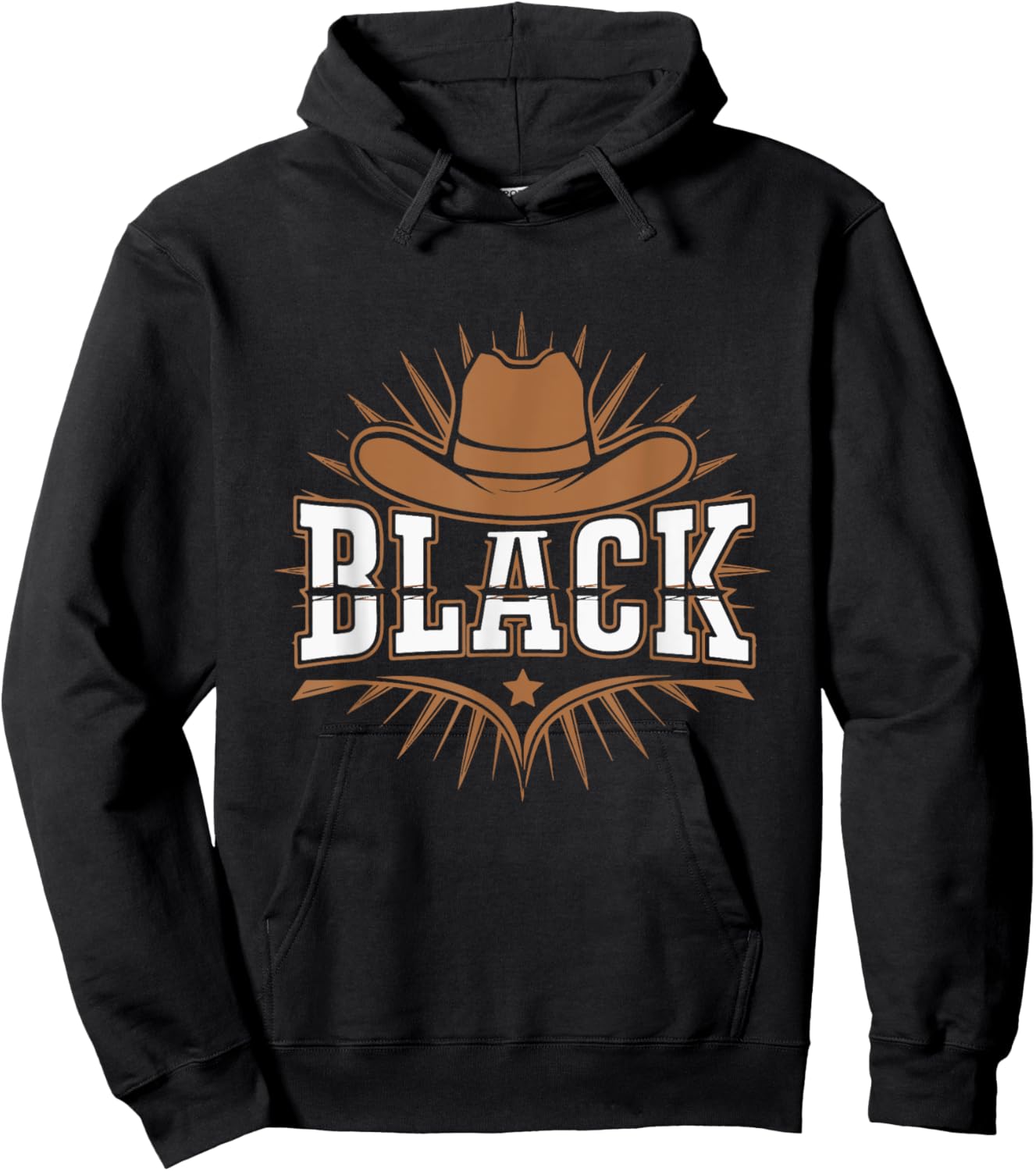 Black Cowgirl Western African Women Melanin Cowgirl Hoodie - Hoodie | Black