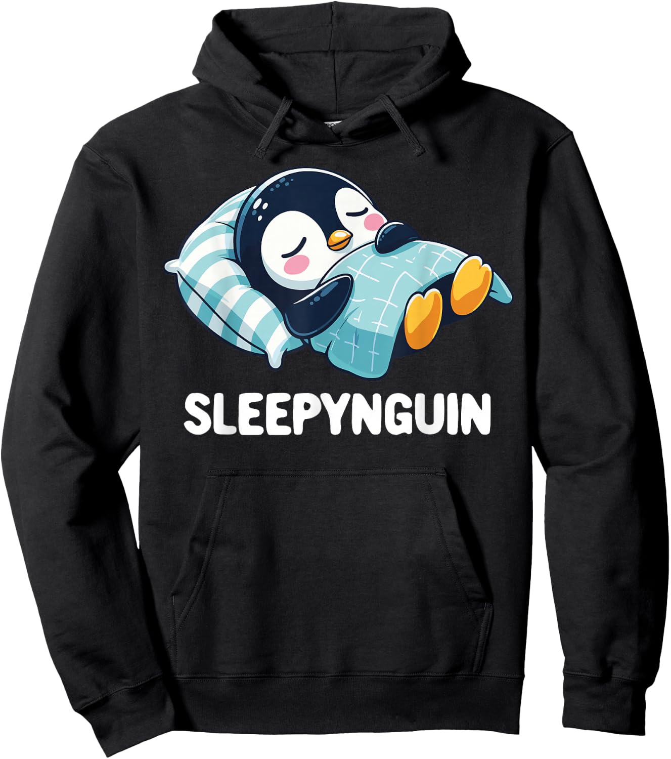 Sleepynguin Nightgown Penguin Sleep Sleeping Dress Girl Boy Hoodie - Hoodie | Black