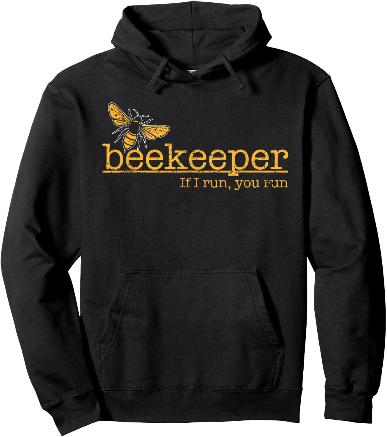Passionate Beekeeper If I Run You Run Bee Lover Hoodie - Hoodie | Black