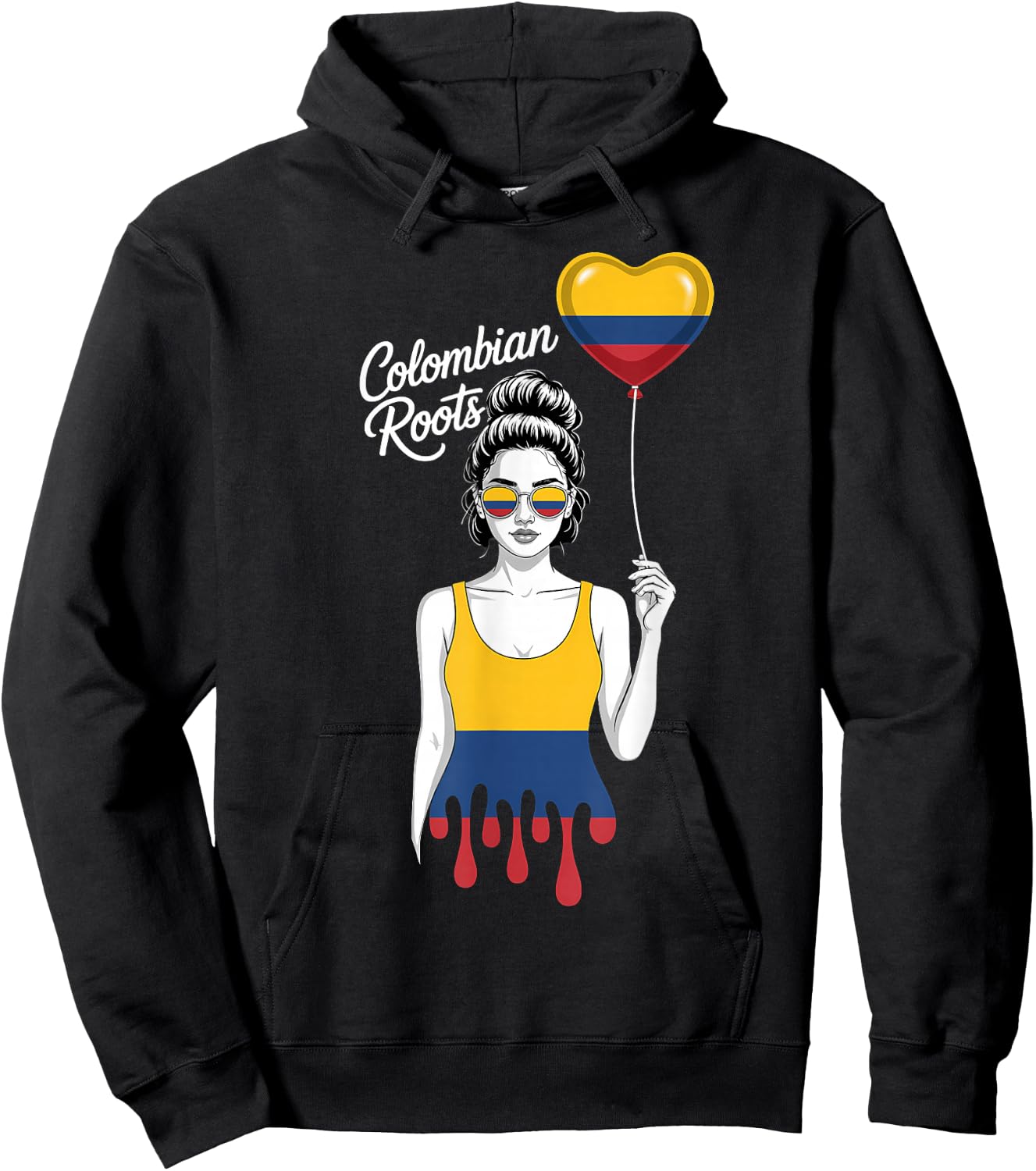 Colombia Flag Colombian Flag Colombian Roots Colombian Pride Hoodie - Hoodie | Black