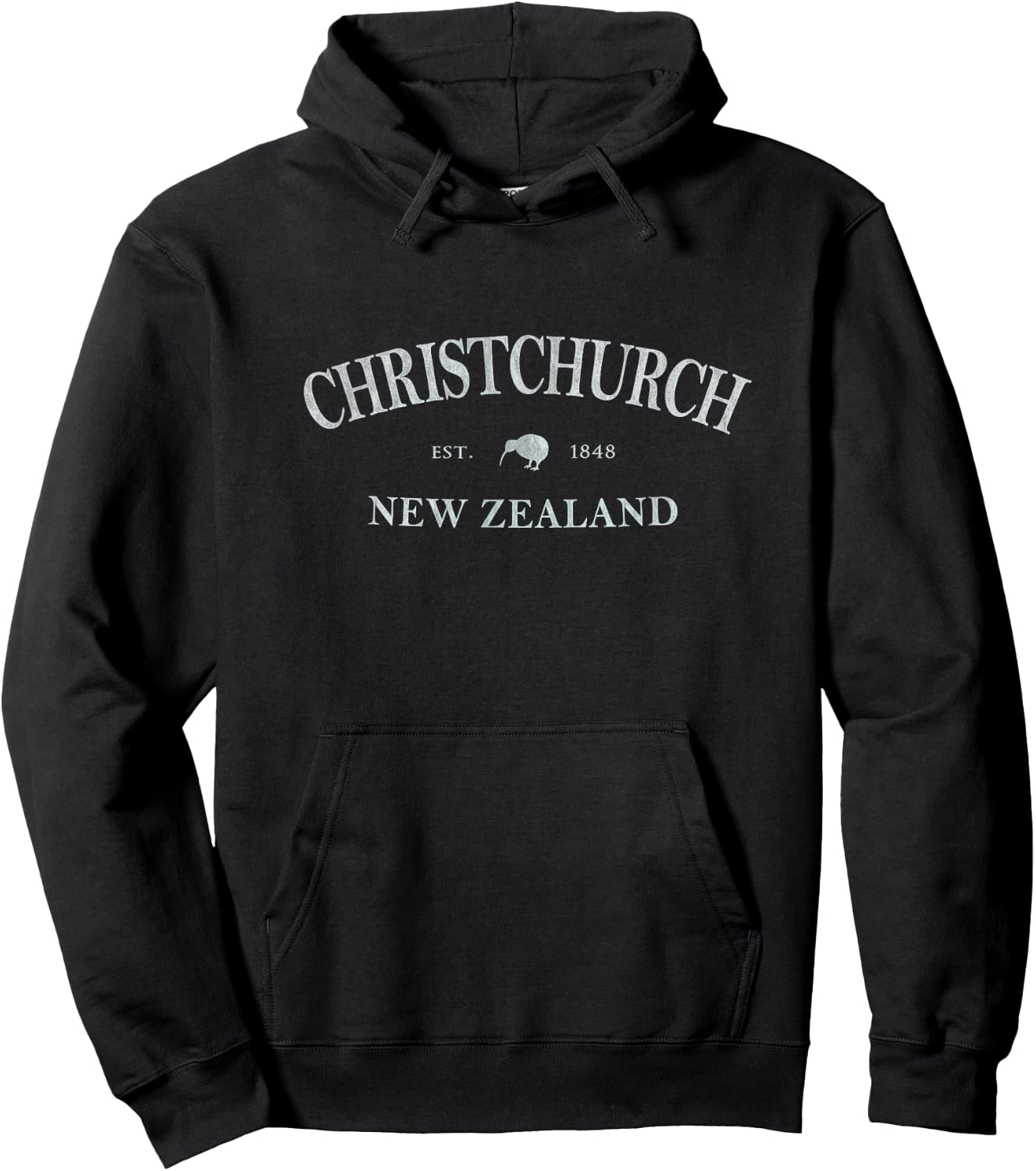 Christchurch New Zealand | Christchurch NZ Graphic Print Hoodie - Hoodie | Black