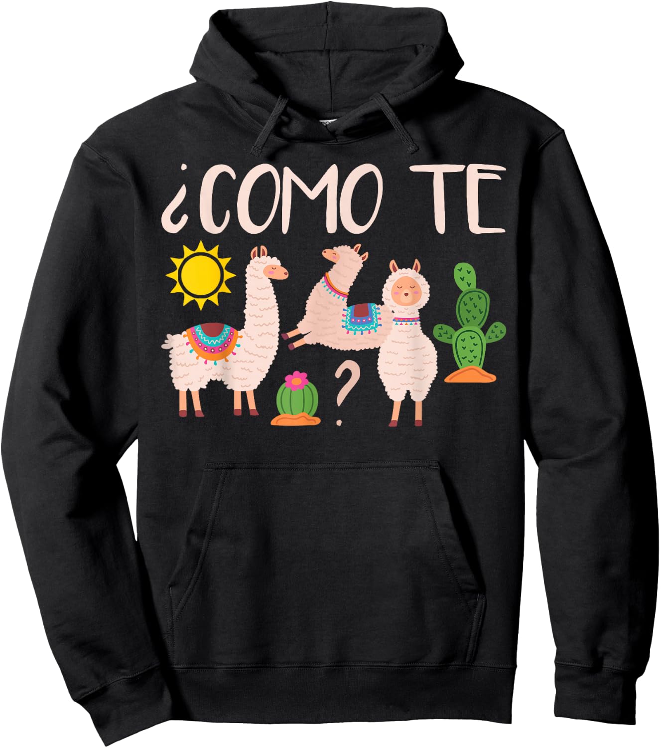 Como Te Llamas Spanish Woman Teachers Novelty Hoodie - Hoodie | Black