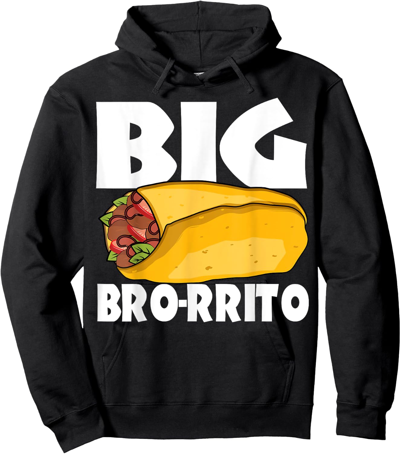 Big Burrito Mexican Food Cinco de Mayo Hoodie - Hoodie | Black