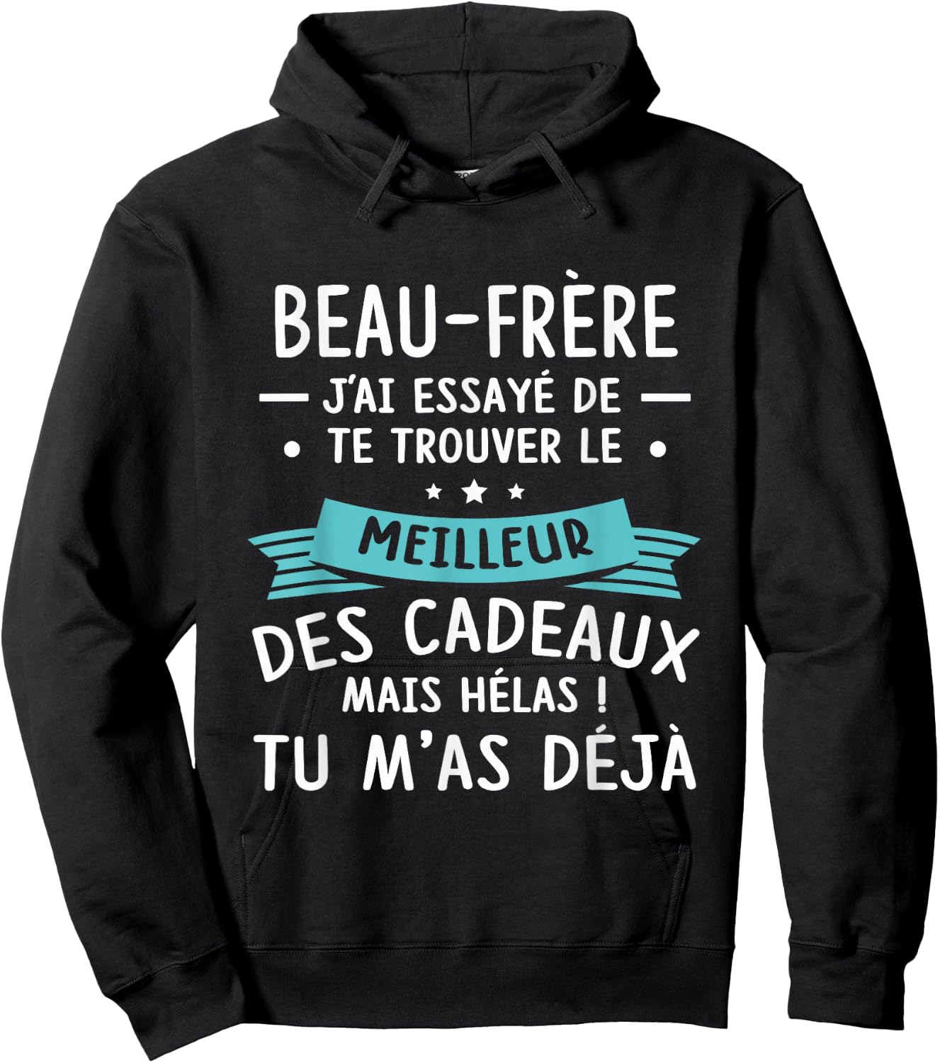 Funny Funny Christmas Gift For The Law Brother, Black, S Hoodie - Hoodie | Black