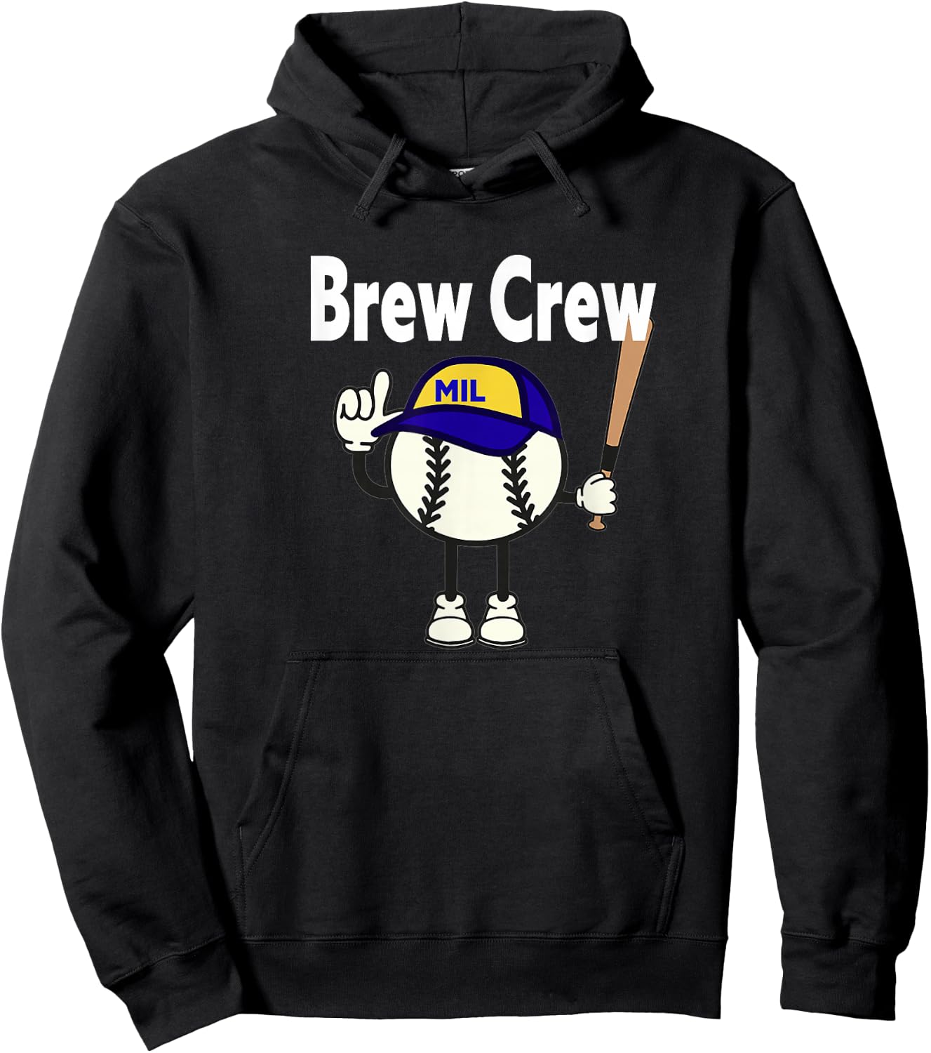 Baseball Freaks -Adults Boys Black Sausage Race Hoodie - Hoodie | Black