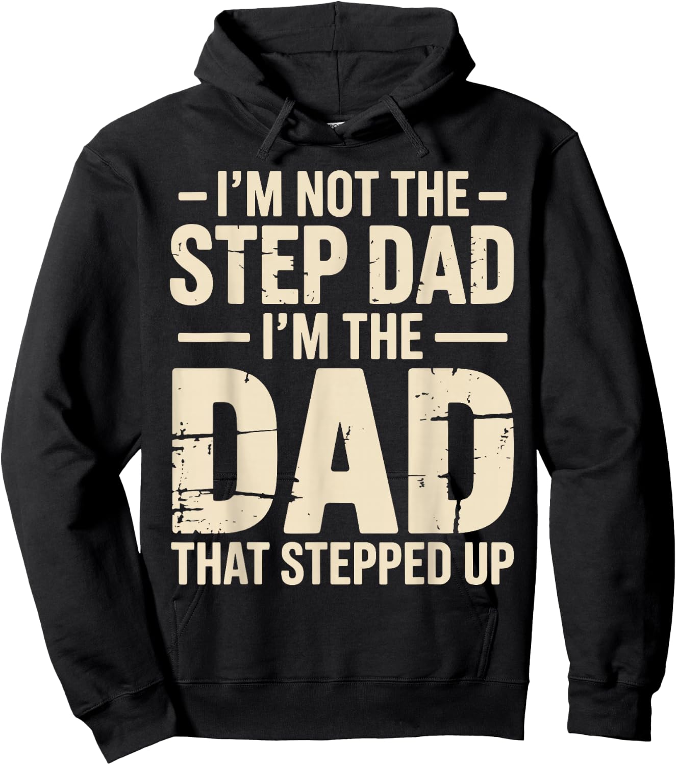 Funny Stepdad Art Boy Step Father Stepfather Stepdad Hoodie - Hoodie | Black