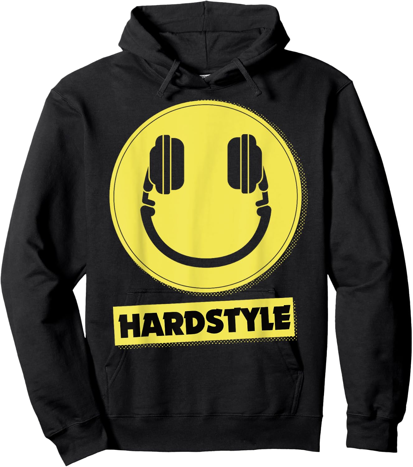 Techno Rave Hardstyle Merch for Festival/Party Hardstyle , Black, S Hoodie - Hoodie | Black