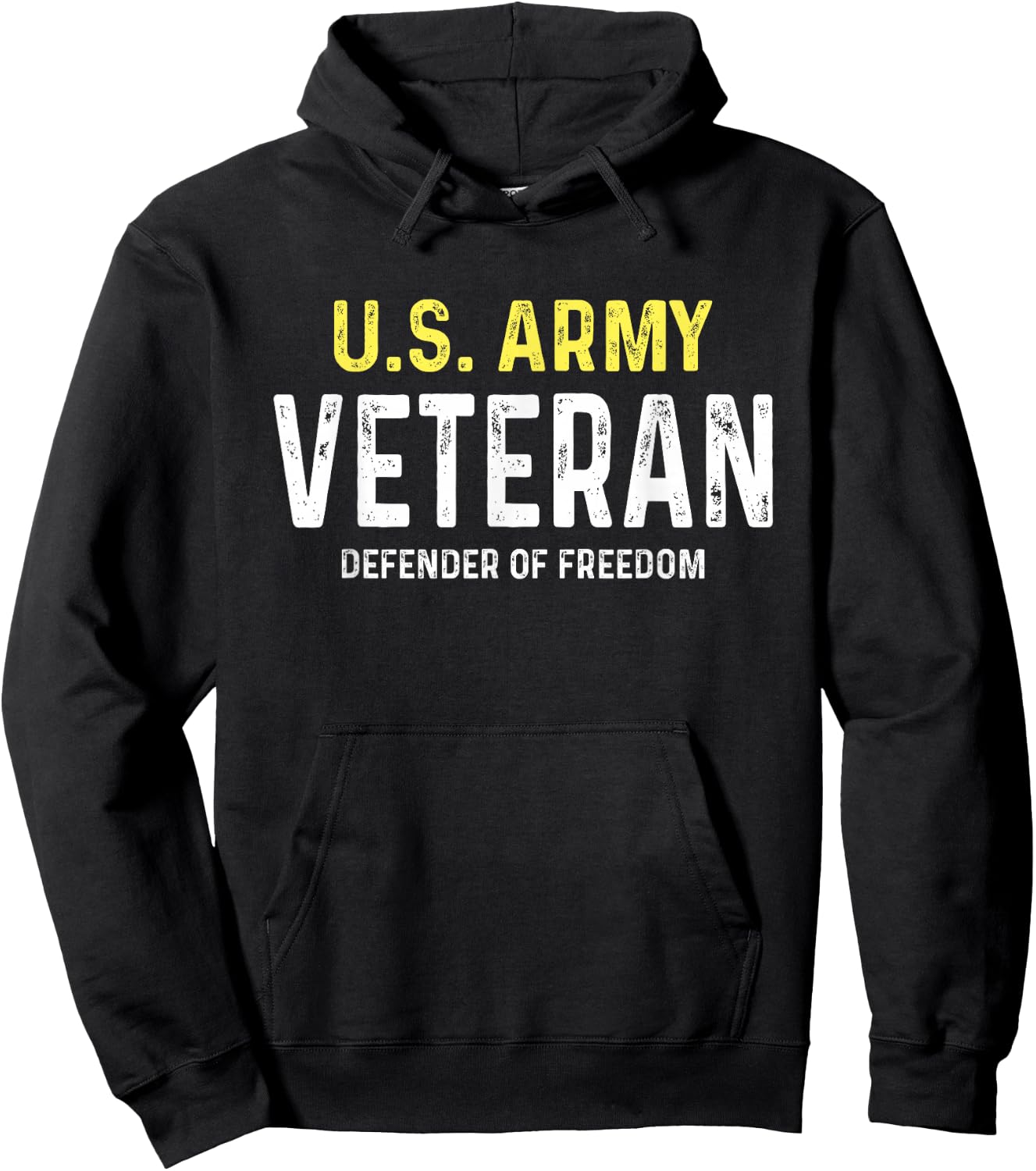 US Army Veteran Defender Of Freedom Hoodie - Hoodie | Black