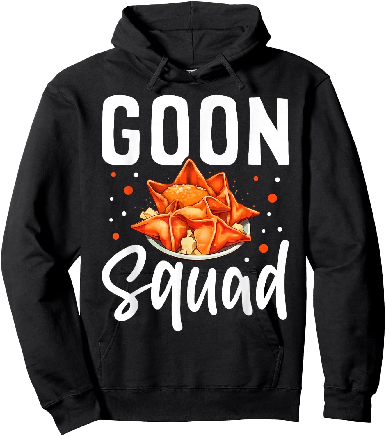 Goon Squad Funny Crab Rangoon Chinese Food Hoodie - Hoodie | Black