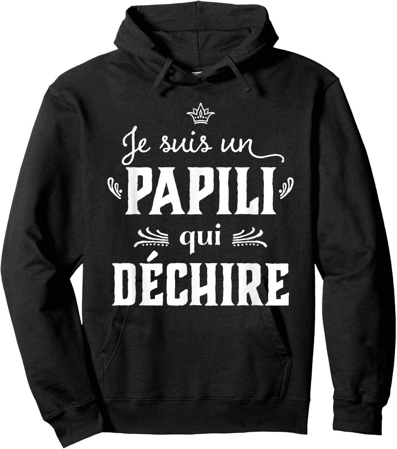 Papili qui rips Humour Grandpa Father's Day 2024 , Black, S Hoodie - Hoodie | Black