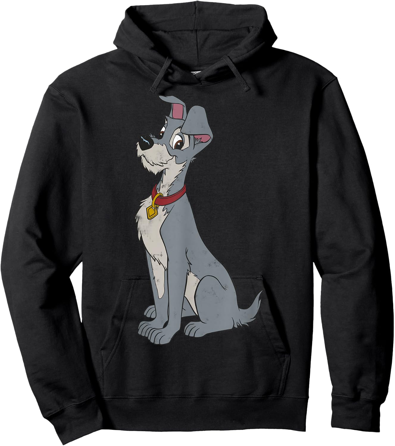 Disney Lady and The Tramp Simple Portrait Hoodie - Hoodie | Black