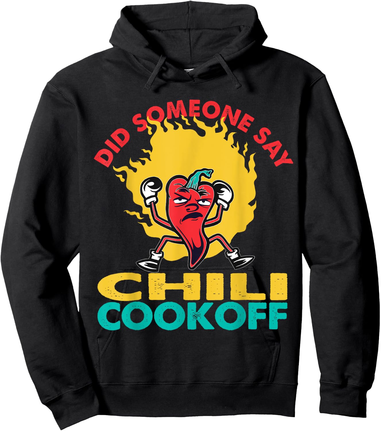 Said Someone Chili Cookoff Design Pepper Head Hoodie - Hoodie | Black