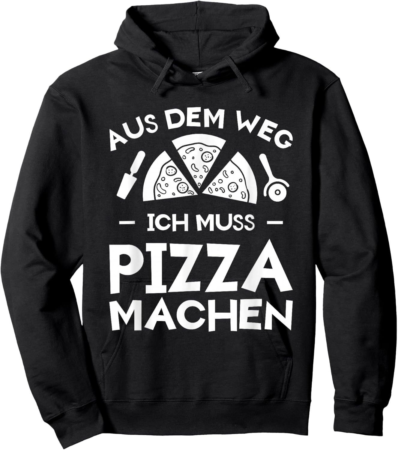 Aus Dem Weg Ich Muss Pizza Machen Pizzabäcker Pizzeria Pizza Hoodie - Hoodie | Black