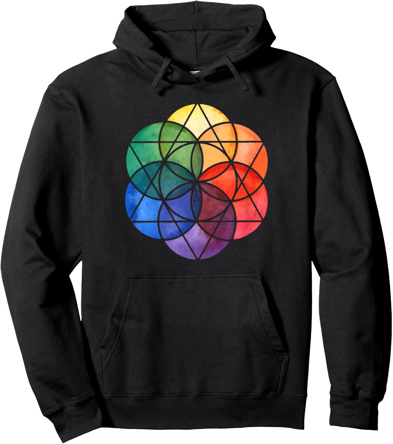 Super Power Seven Chakara meditation Hoodie - Hoodie | Black