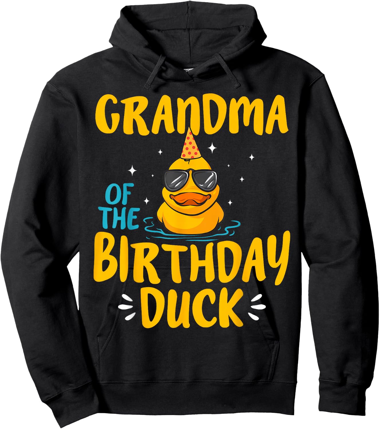 Rubber Duckies Grandma Of The Birthday Duck Rubber Duck Hoodie - Hoodie | Black